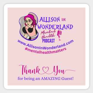 Allison in Wonderland Podcast Gift Magnet